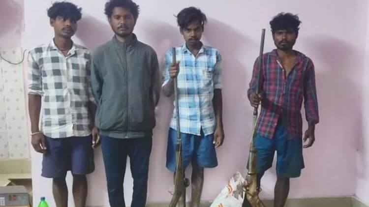 ଶିମିଳିପାଳରେ ୪ ଶିକାରୀ ଗିରଫ, ଏଆଇ କ୍ୟାମେରାରୁ ମିଳିଲା ସୂଚନା