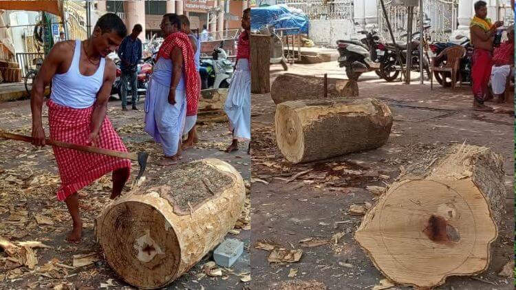 ପୁରୀ ରଥଖଳାରେ ରଥ ନିର୍ମାଣ କାର୍ଯ୍ୟ: ୪୨ ତୁମ୍ବ ନିର୍ମାଣ ସମ୍ପନ୍ନ