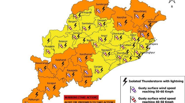 ଗରମ-ଗୁଳୁଗୁଳିରେ ଉପକୂଳ ଘାଣ୍ଟି ହେବ ଓଡିଶା, ୧୪ ଜିଲ୍ଲାକୁ ୟେଲୋ ୱାର୍ଣ୍ଣିଂ