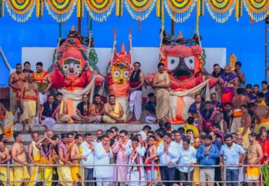 ମହାପ୍ରଭୁଙ୍କ ଦେବସ୍ନାନ ନୀତି ସମ୍ପନ୍ନ, ଗଜାନନ ବେଶରେ ଦର୍ଶନ ଦେଲେ ଚତୁର୍ଦ୍ଧାମୂର୍ତ୍ତି