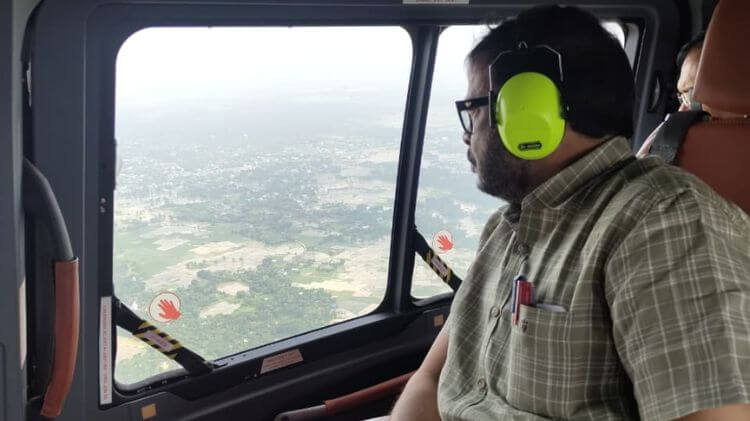 ଉତ୍ତର ଓଡ଼ିଶାରେ ବନ୍ୟା ପରିସ୍ଥିତି: ଆକାଶମାର୍ଗରୁ ବନ୍ୟାଞ୍ଚଳ ପରିଦର୍ଶନ କଲେ ରାଜସ୍ବ ମନ୍ତ୍ରୀ